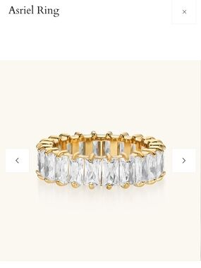 Indigo Lune Asriel Gold Eternity Ring